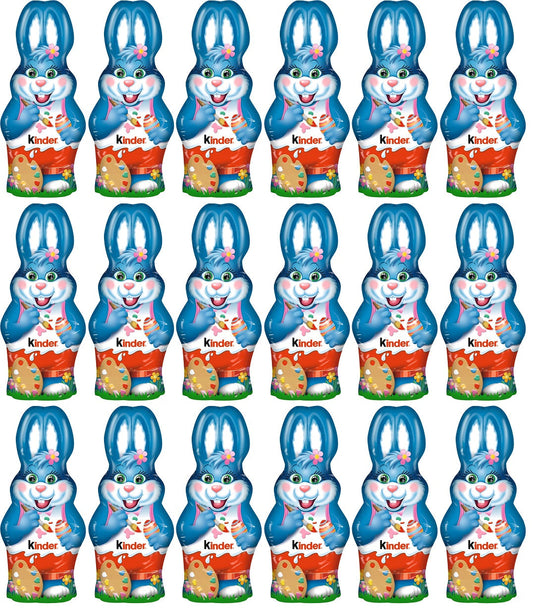 18 x Kinder Bunny Figure Easter - 110GM