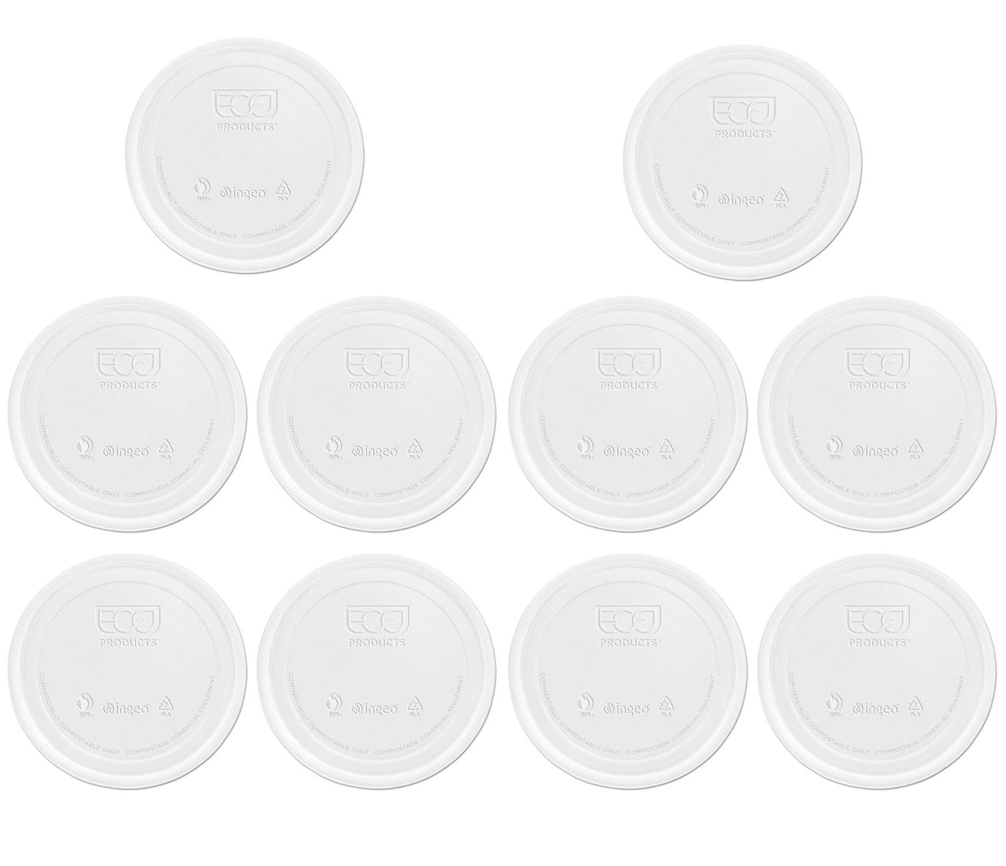 10 x D2E Eco Container Lid Fits Ep 8Oz-32Oz