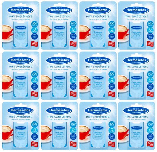 12 x Hermesetas Mini Sweeteners 300'S