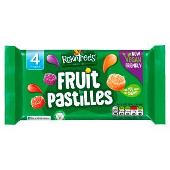 20 x Rowntree'S Fruit Pastilles 4 Pack Vegan 4X45Gm