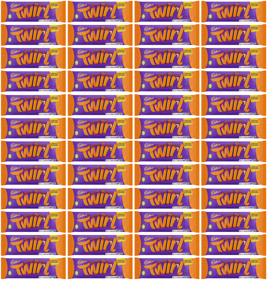 48 x Cadbury Twirl Orange 43Gm