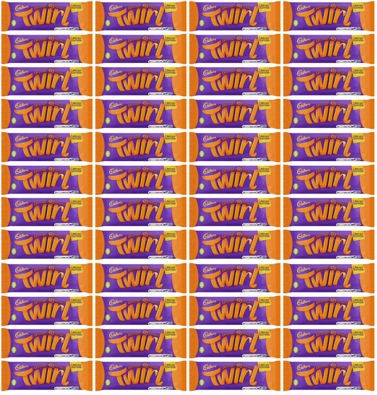 48 x Cadbury Twirl Orange 43Gm