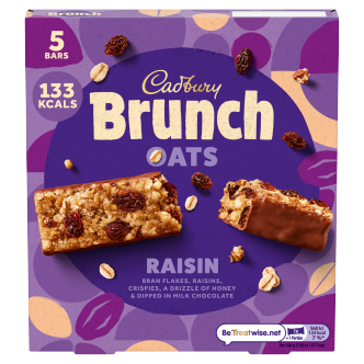 8 X Cadbury Brunch Raisin 5 Pack 160G