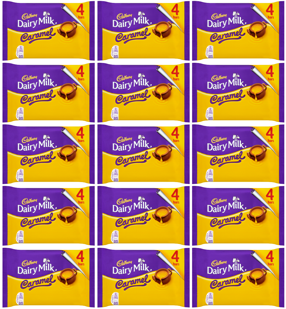 15 x Cadbury Caramel 4Pk 148Gm