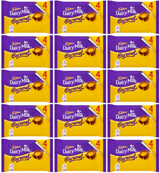 15 x Cadbury Caramel 4Pk 148Gm