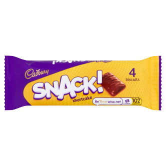 36 x Cadbury Snack Shortcake (Yellow) 40Gm