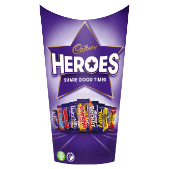 6 x Cadbury Heroes Carton Box Chocolates 290Gm