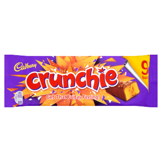 10 x Cadbury Crunchie Snacksize 9Pk 235Gm