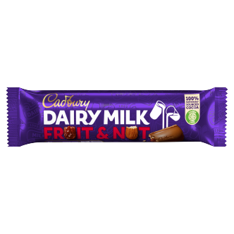 48 x Cadbury Fruit & Nut Std 49Gm
