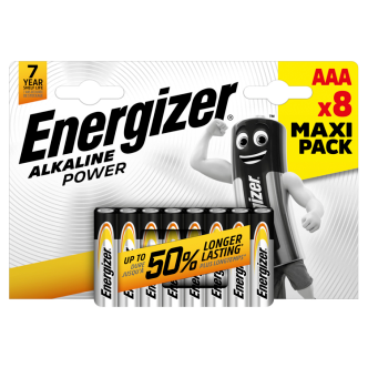 12 x Energizer Power Aaa 4+4 Free Batteries - 8 Pack