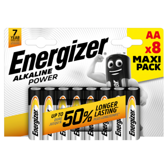 12 x Energizer Power Aa 4+4 Free Batteries - 8 Pack