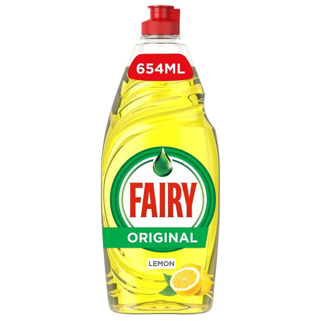 16 x Fairy Lemon Washing Up Liquid With Liftaction 654Ml