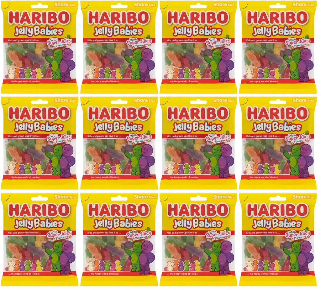 12 x Haribo Jelly Babies 160G