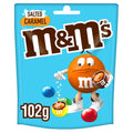 12 x M&M's Salted Caramel Chocolate Pouch Bag 102G