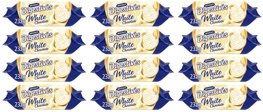 12 x Mcvitie's Digestives White Chocolate 232G