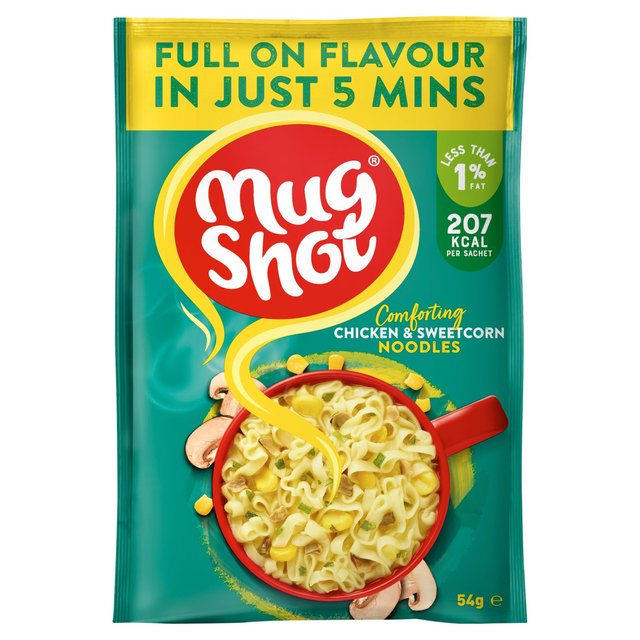 10 x Mug Shot Comforting Chicken & Sweetcorn Noodles 54G