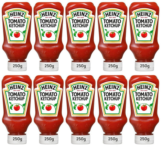 10 x Heinz Tomato Ketchup 250G