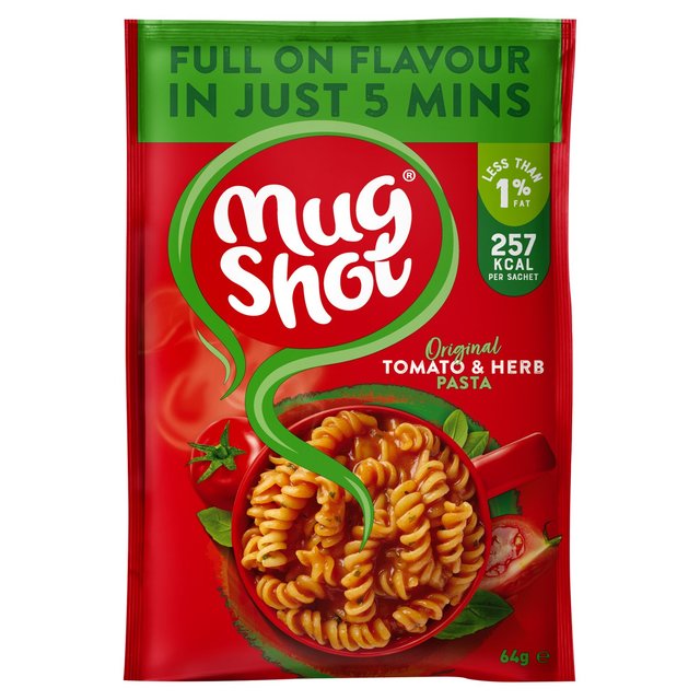 10 x Mug Shot Original Tomato And Herb Pasta 64G