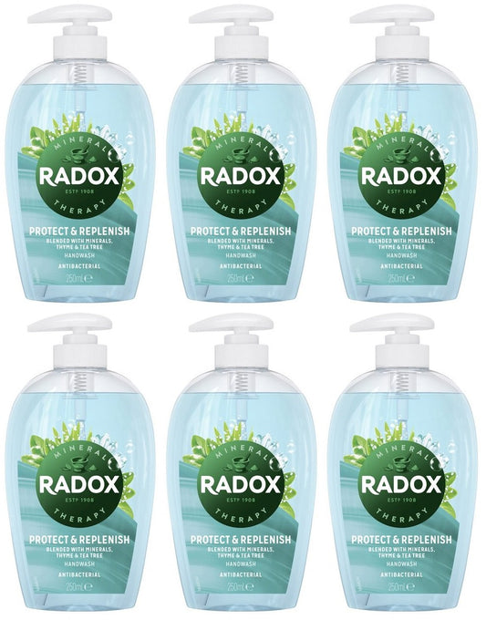 6 x Radox Replenishing & Hygienic Handwash 250Ml