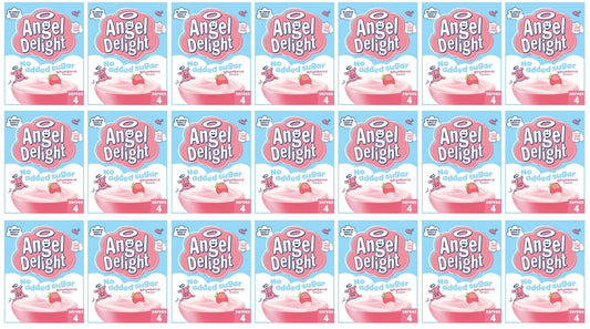 21 x Angel Delight Strawberry No Added Sugar Instant Dessert 47G