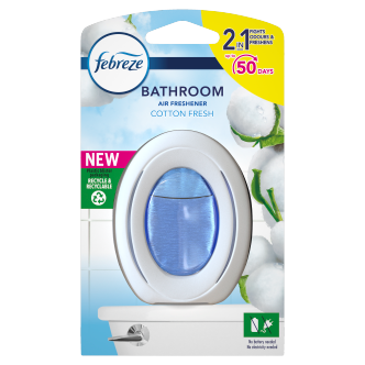 8 x Febreze Freshener Bathroom Cotton 7.5Ml