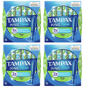 4 x Tampax Compak Pearl Super - 16 Pack