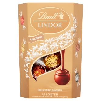 8 x Lindt Lindor Assorted Truffles Box Cornet - 200G
