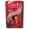 8 x Lindt Lindor Double Chocolate Truffles Box Cornet - 200G
