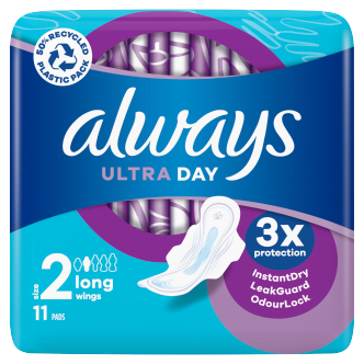 12 X Always Ultra Long Wings 11 PACK