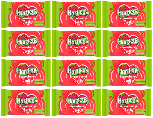 12 x Hartleys Jelly Strawberry Packet Packet