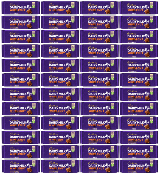 48 x Cadbury Wholenut Std Irish - 53Gm