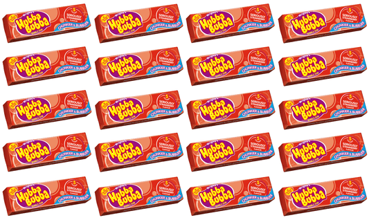20 x Hubba Bubba Strawberry Big Bubble G 5 Pce