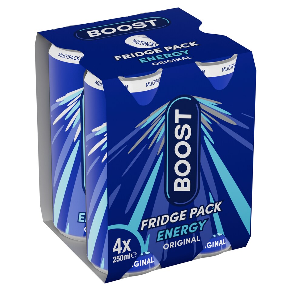 6 x Boost Energy Original Fridge Pack 4 X 250Ml