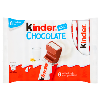 20 x Kinder Choc Snack Bar 6Pk 126Gm