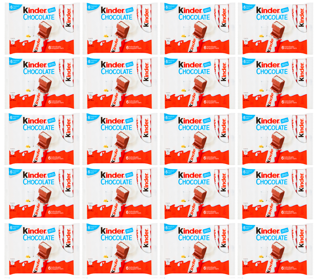 20 x Kinder Choc Snack Bar 6Pk 126Gm
