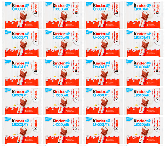 20 x Kinder Choc Snack Bar 6Pk 126Gm