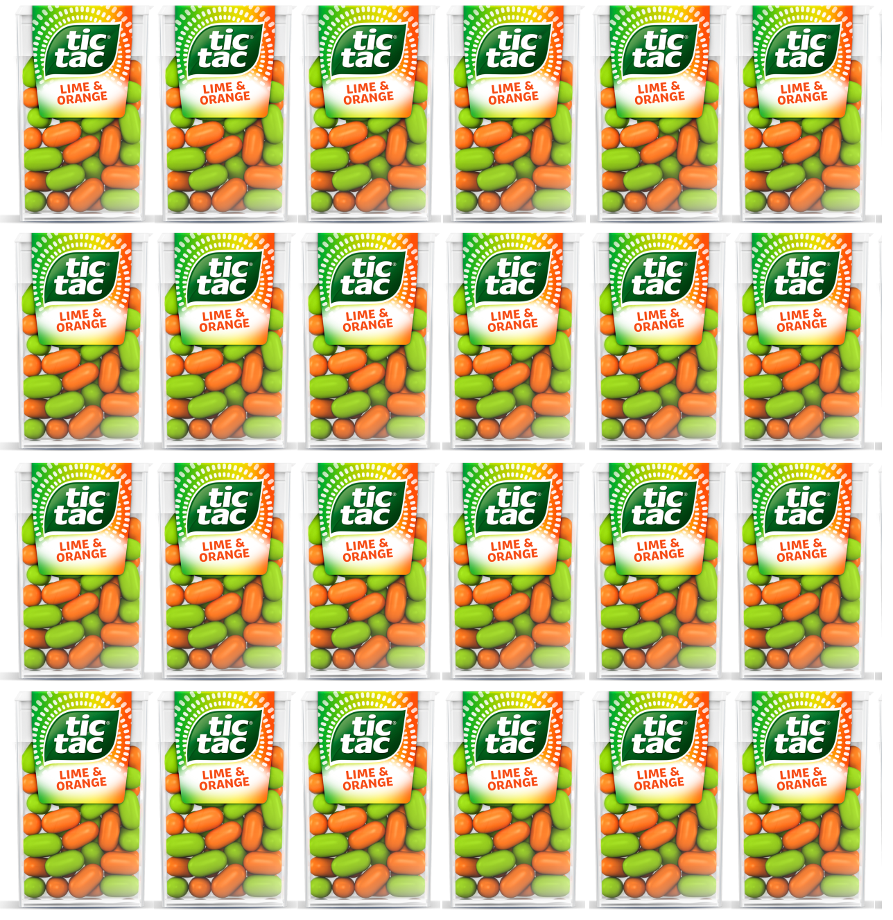 24 x Tic Tac Lime & Orange 18Gm