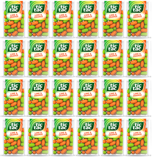 24 x Tic Tac Lime & Orange 18Gm