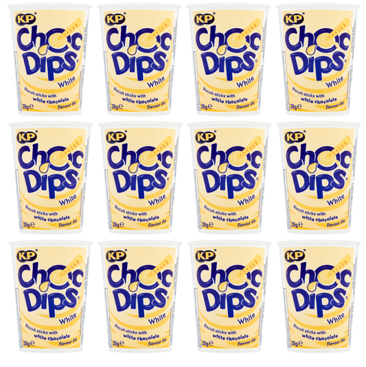 12 x Kp Choc Dips White - 28Gm