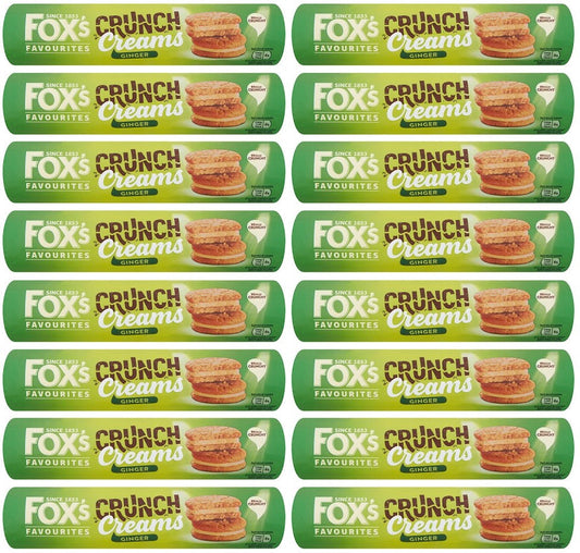 16 x Fox's Favourites Crunch Creams Ginger 200G