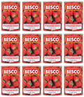 12 x Besco Tinned Strawberries In Light Syrup 410Gm