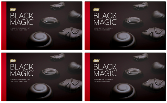 4 x Black Magic Dark Chocolate Assortment Medium Box 348G