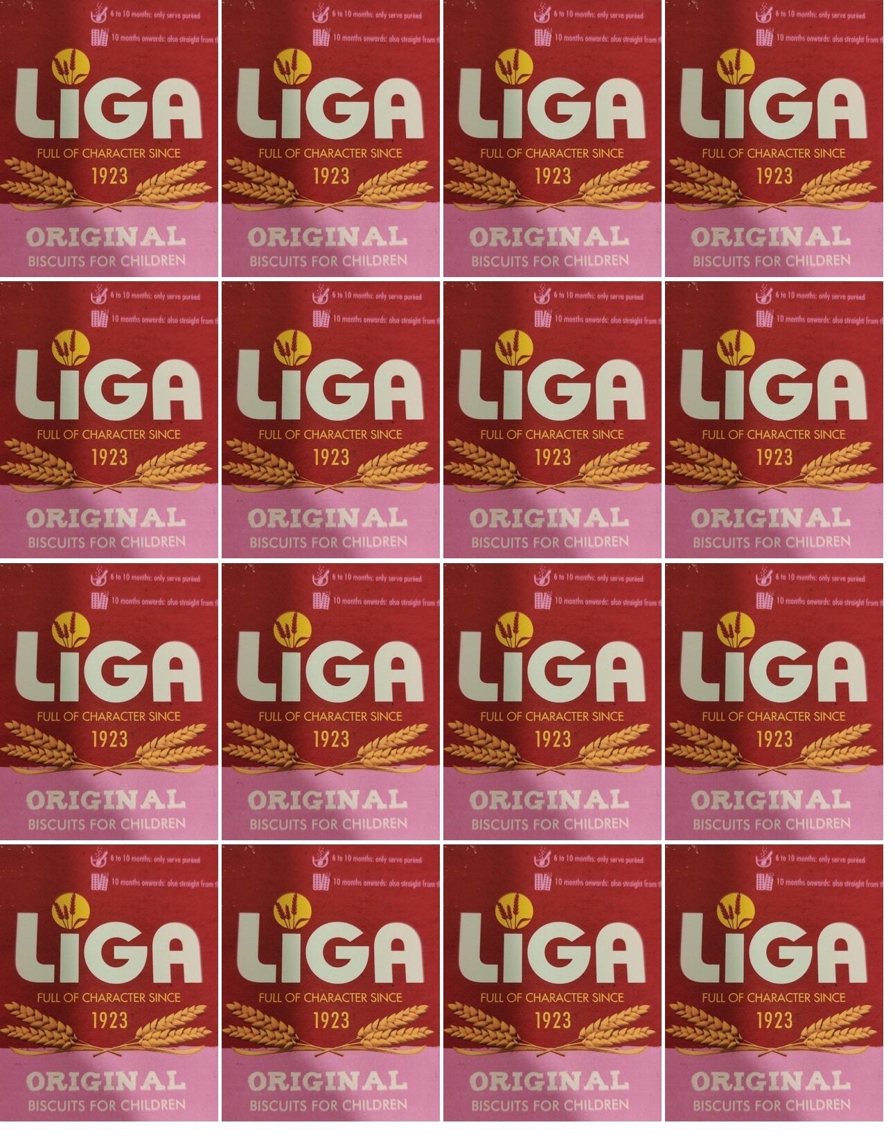 16 x Liga Original Biscuits For Children From 6 Months 175G