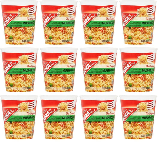 12 x Koka The Original Mushroom Flavour Oriental Instant Noodles 70G