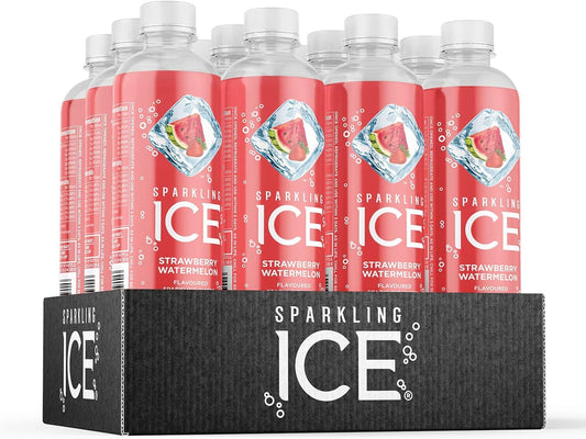 12 x Sparkling Ice Strawberry Watermelon 500ml