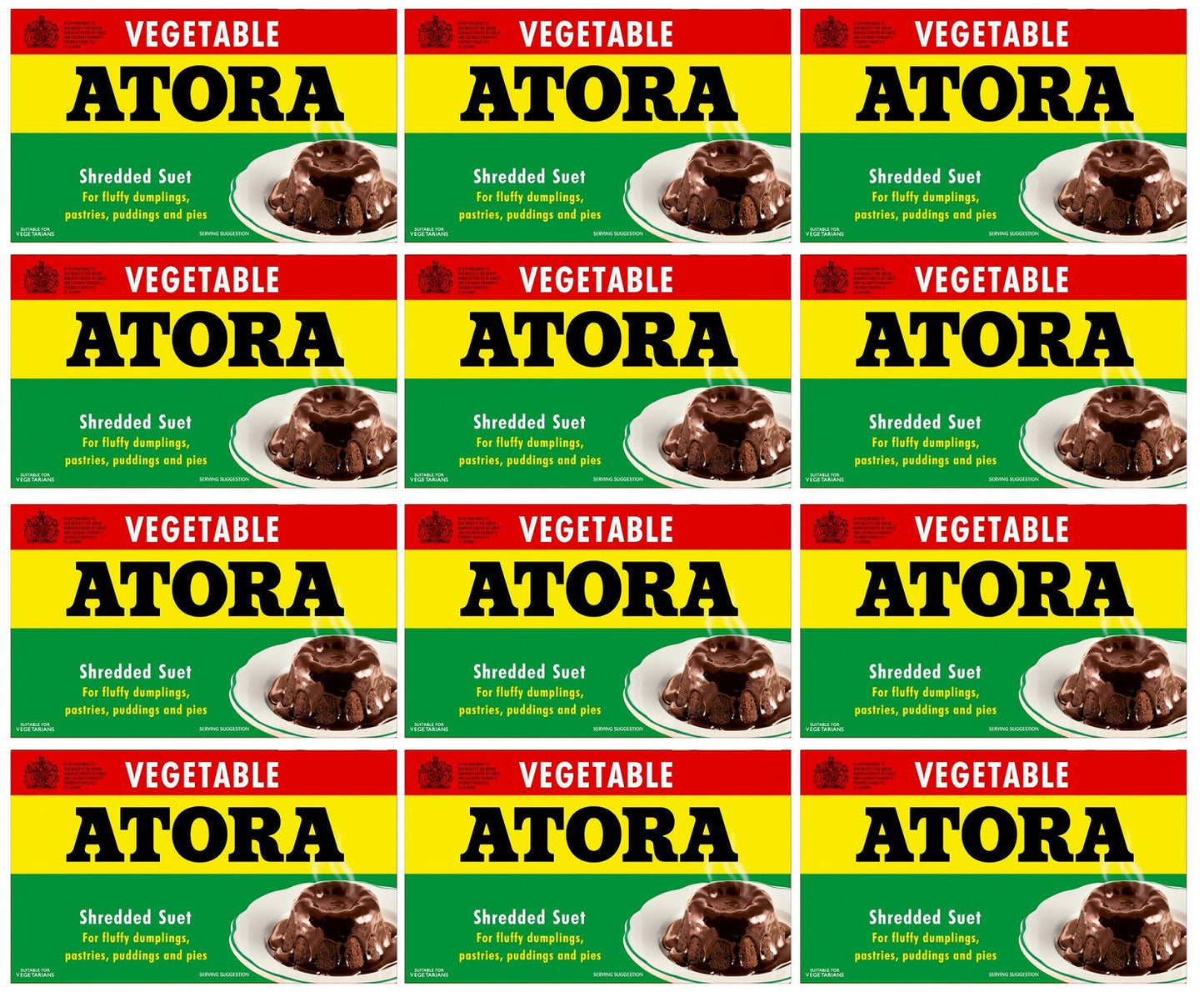 12 x Atora Shredded Suet Vegetable 200G