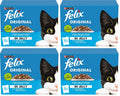 4 x Felix Cat Original Pouch Fish Selection - 12X85GM