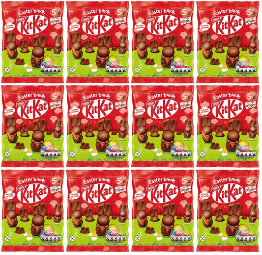 12 x Kitkat Mini Bunny Milk Choc Sharing Bag - 55GM
