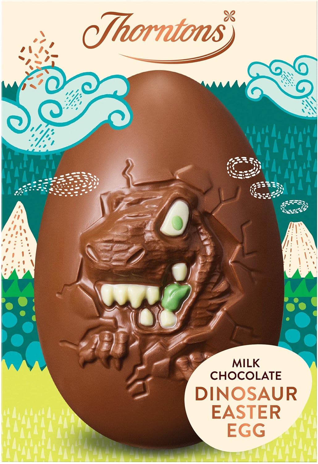 4 x Thorntons Milk Chocolate Dinosaur Easter Egg - 151GM