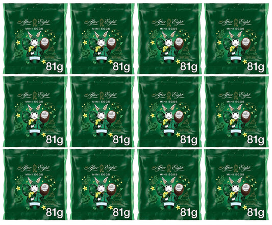 12 x After Eight Dark Mint Choc Mini Eggs Sharing Bag - 81GM